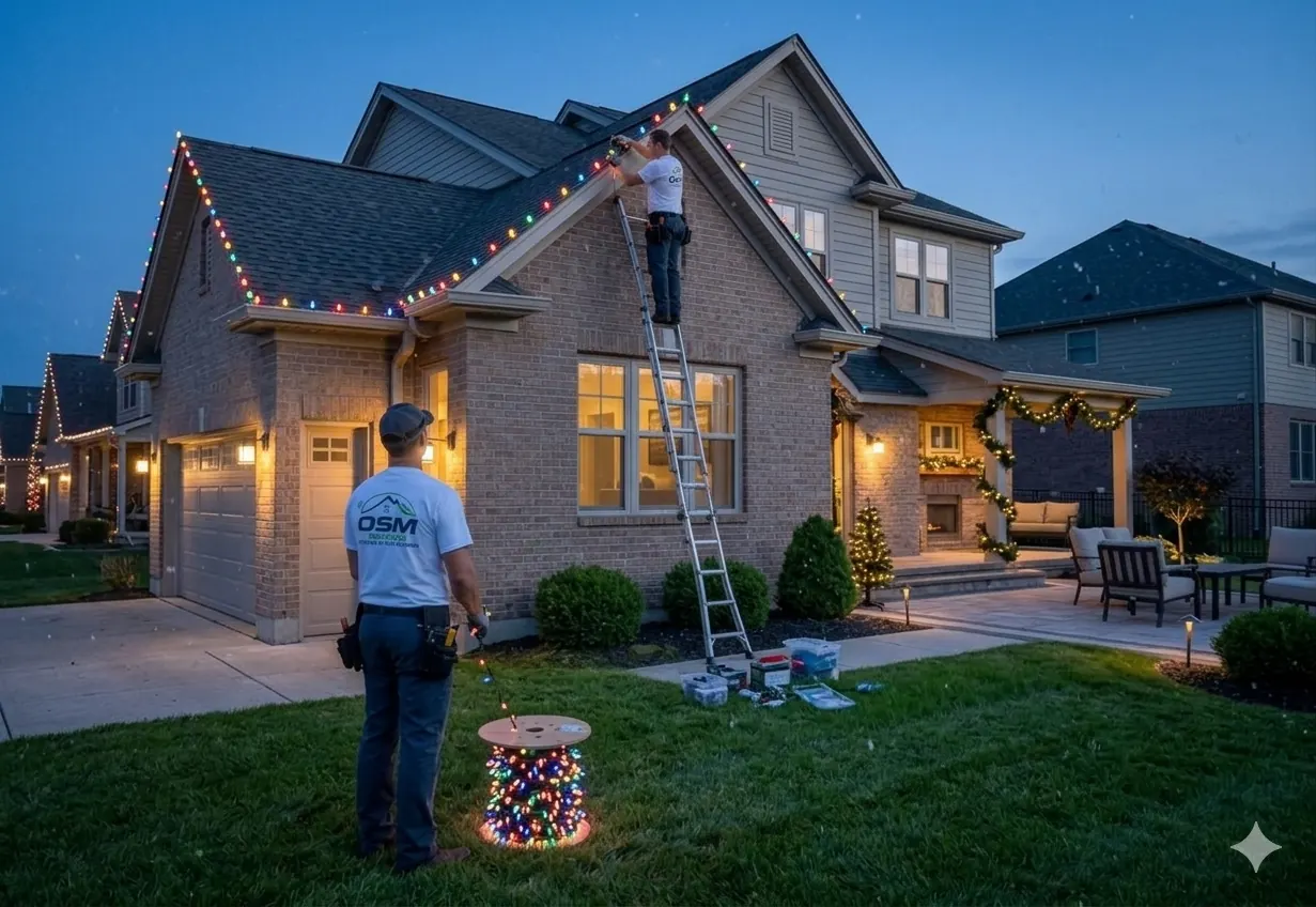 OSM Pro holiday lights installation Guelph